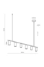   
                        
                        Люстра TK LIGHTING (Польша) 29935    
                         В стиле Хай-тек.  
                        Тип источника света: светодиодная лампа, сменная.                         Форма: Прямоугольник.                         Цвета плафонов и подвесок: Белый.                         Материал: Металл.                          фото 2