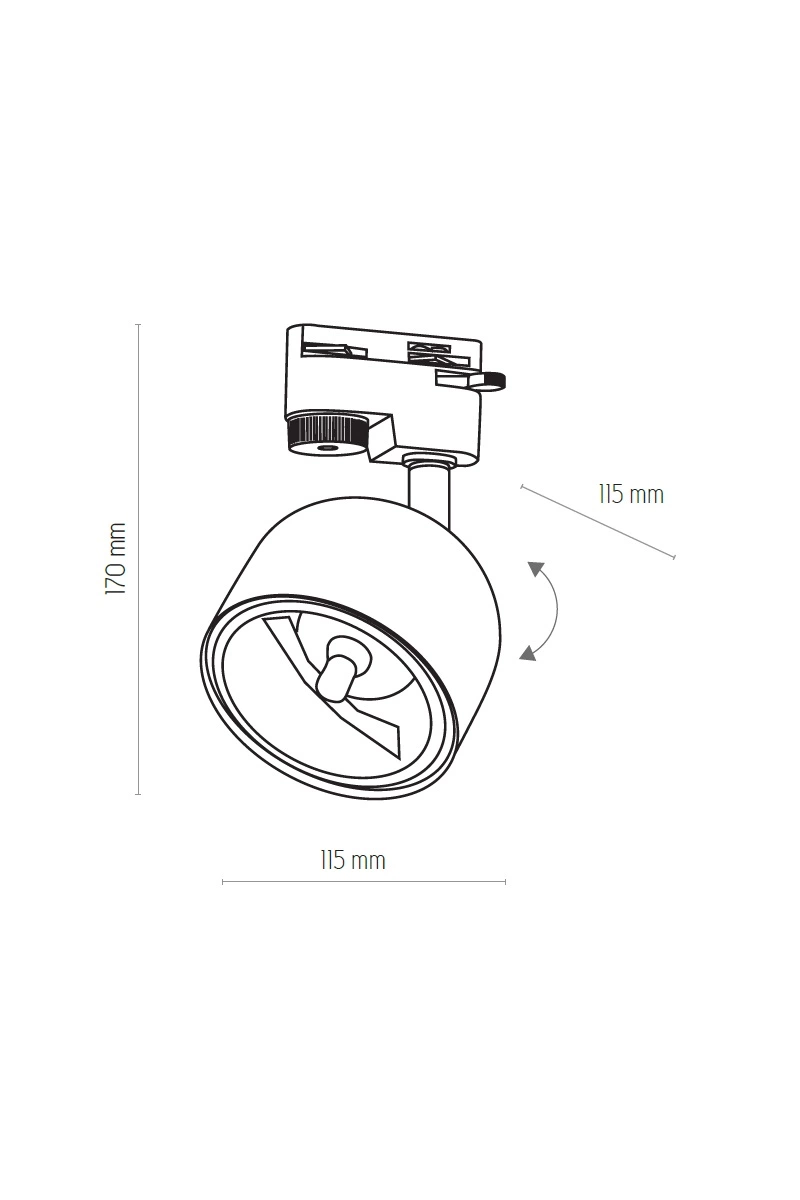   
                        
                        Трековый светильник TK LIGHTING (Польша) 29946    
                         в стиле Лофт.  
                        Тип источника света: светодиодная лампа, сменная.                         Форма: Круг.                         Цвета плафонов и подвесок: Черный.                         Материал: Металл.                          фото 3