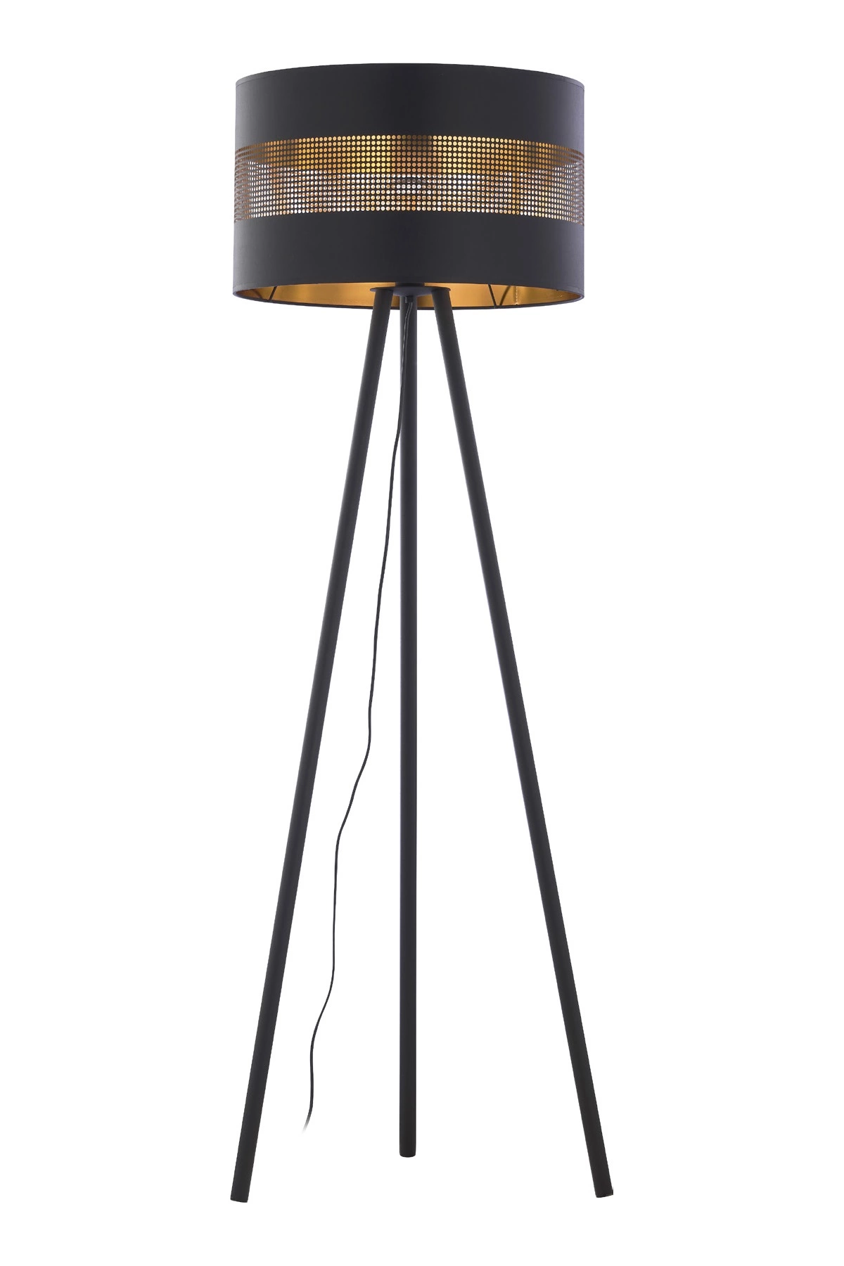   
                        
                        Торшер TK LIGHTING (Польша) 29952    
                         В стиле Лофт.  
                        Тип источника света: светодиодная лампа, сменная.                                                 Цвета плафонов и подвесок: Черный, Золото.                         Материал: Ткань.                          фото 1