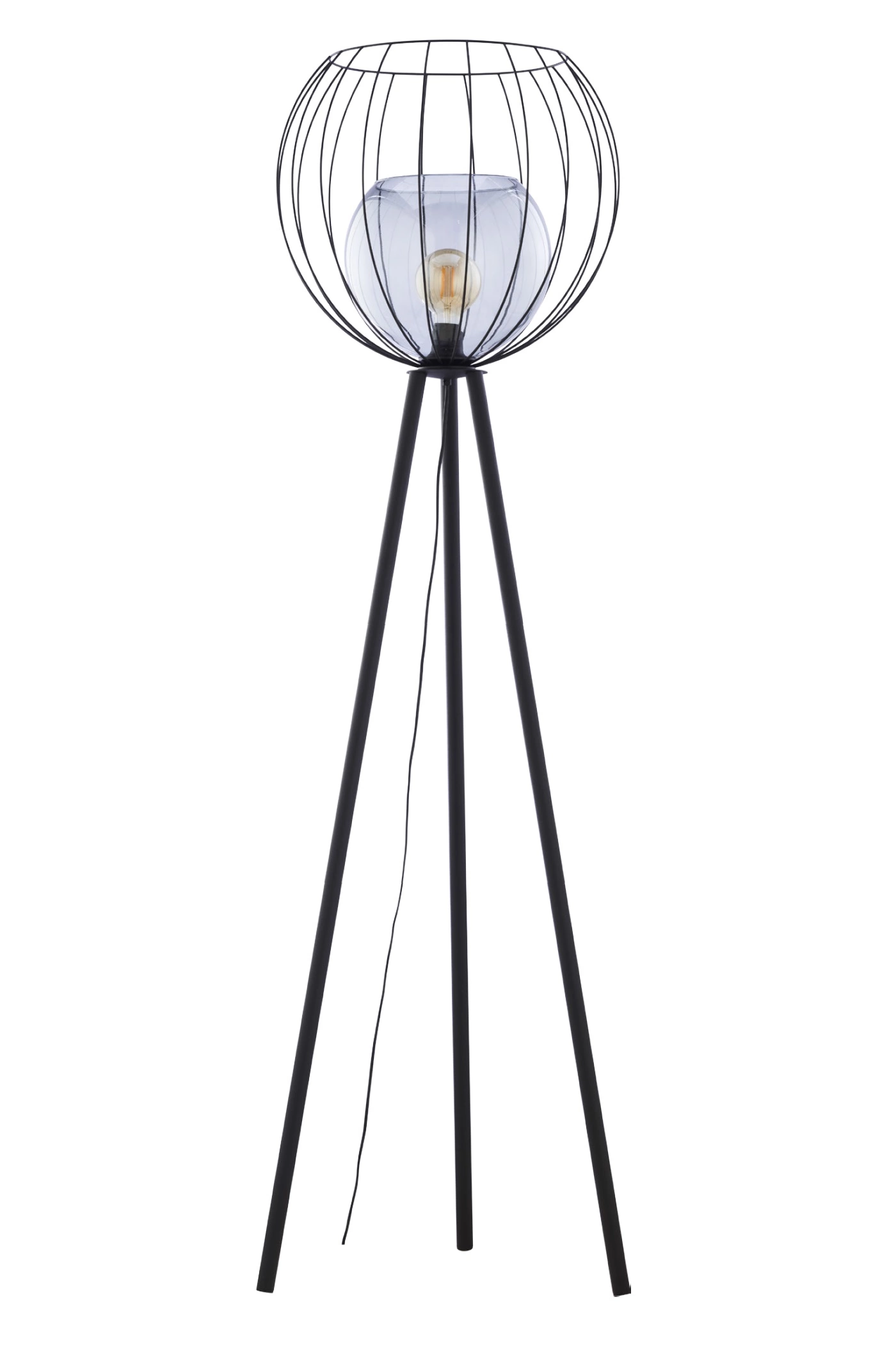   
                        
                        Торшер TK LIGHTING (Польша) 29955    
                         в стиле Лофт.  
                        Тип источника света: светодиодная лампа, сменная.                                                 Цвета плафонов и подвесок: Черный, Серый.                         Материал: Металл, Стекло.                          фото 1