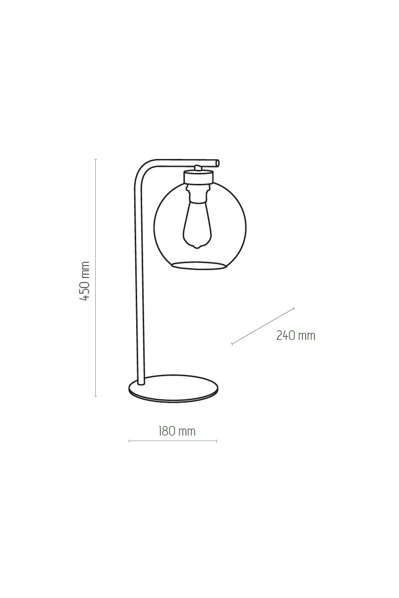   
                        
                        Настольная лампа TK LIGHTING (Польша) 29961    
                         в стиле Лофт.  
                        Тип источника света: светодиодная лампа, сменная.                                                 Цвета плафонов и подвесок: Серый.                         Материал: Стекло.                          фото 2