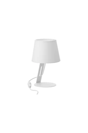   
                        Настільна лампа TK LIGHTING (Польща) 29962    
                         у стилі Модерн.  
                        Тип джерела світла: світлодіодна лампа, змінна.                                                 Кольори плафонів і підвісок: Білий.                         Матеріал: Тканина.                          фото 1