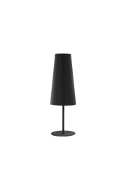   
                        Настільна лампа TK LIGHTING (Польща) 29973    
                         у стилі Модерн.  
                        Тип джерела світла: світлодіодна лампа, змінна.                                                 Кольори плафонів і підвісок: Чорний.                         Матеріал: Тканина.                          фото 1