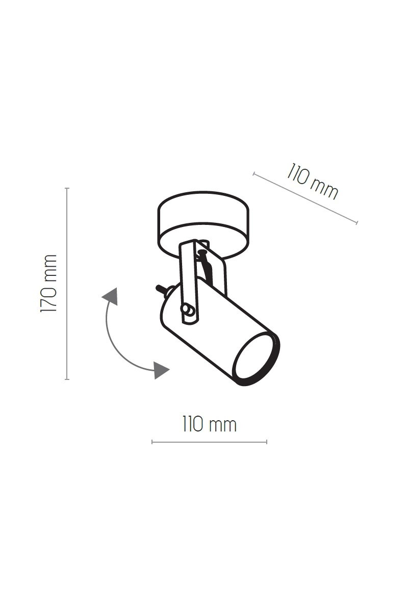   
                        
                        Точковий світильник TK LIGHTING (Польща) 29986    
                         У стилі Лофт.  
                        Тип джерела світла: світлодіодна лампа, змінна.                         Форма: Коло.                         Кольори плафонів і підвісок: Чорний.                         Матеріал: Метал.                          фото 2