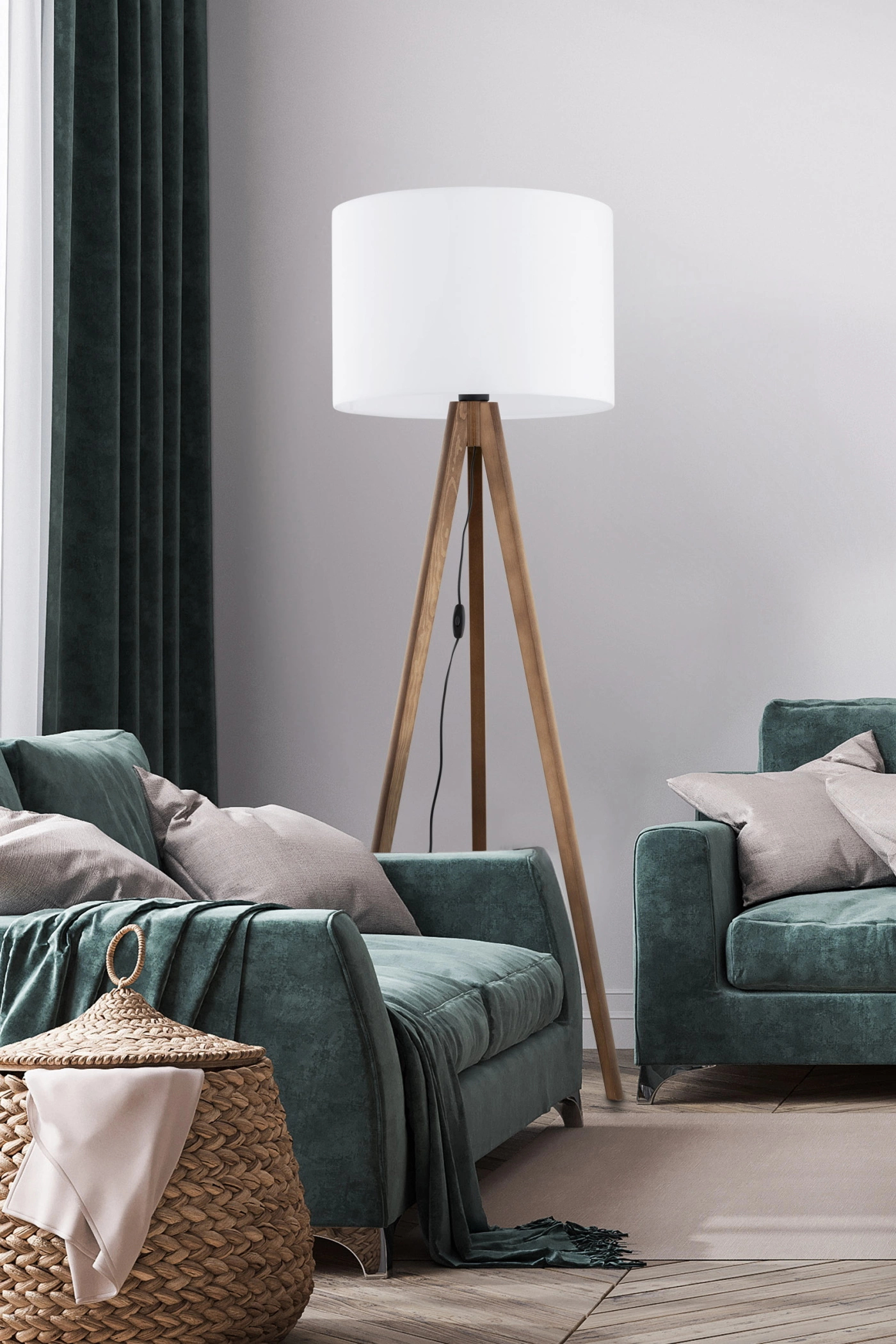   
                        
                        Торшер TK LIGHTING (Польша) 30028    
                         В стиле Скандинавский.  
                        Тип источника света: светодиодная лампа, сменная.                                                 Цвета плафонов и подвесок: Белый.                         Материал: Ткань, Пластик.                          фото 3