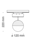   
                        
                        Трековий магнітний світильник MAYTONI (Німеччина) 30199    
                         у стилі Лофт.  
                        Тип джерела світла: вбудований led-модуль, незмінний.                         Форма: Куля.                         Кольори плафонів і підвісок: Білий.                         Матеріал: Скло.                          фото 3