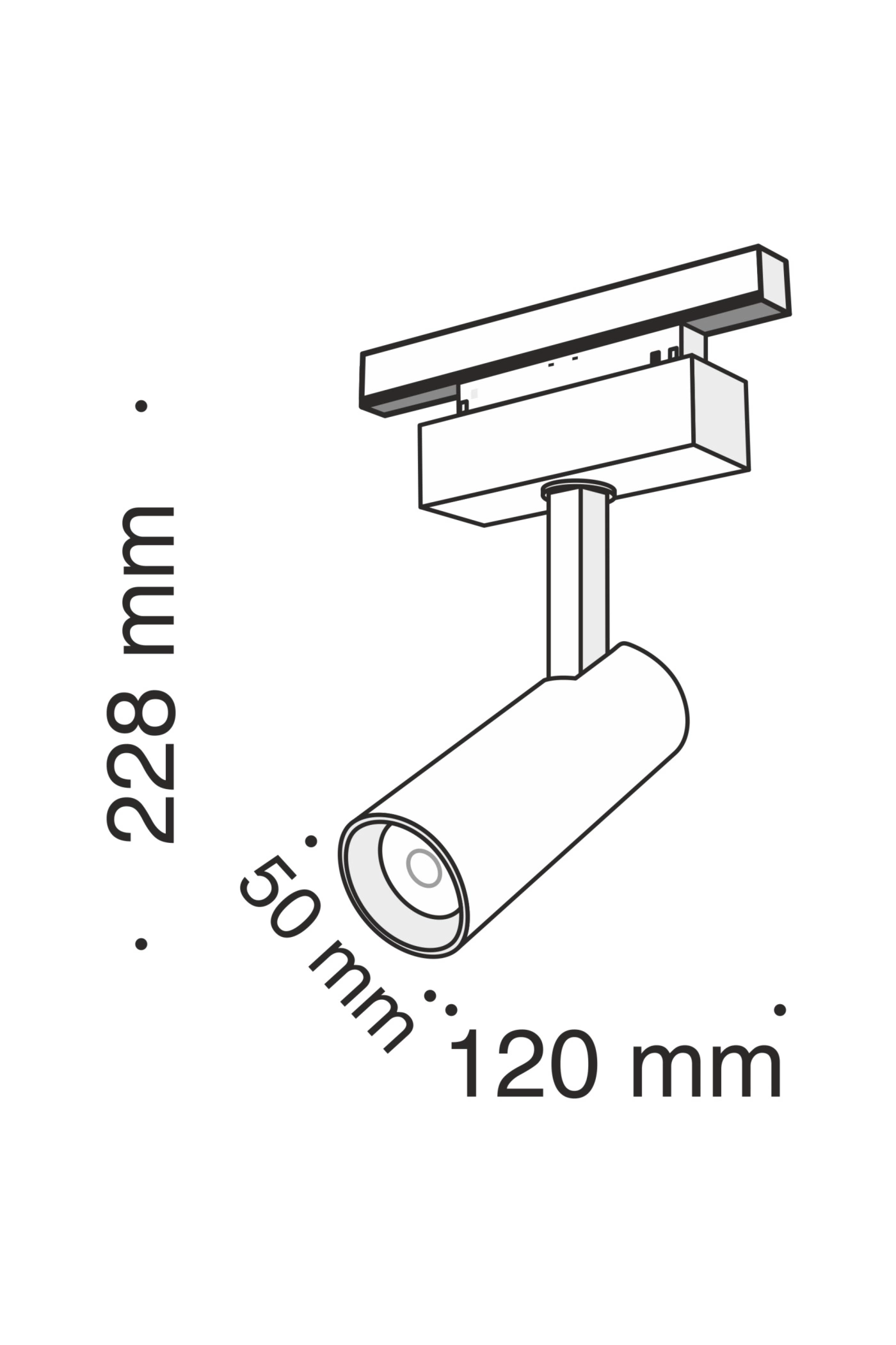   
                        Трековий магнітний світильник MAYTONI (Німеччина) 30201    
                         у стилі хай-тек.  
                        Тип джерела світла: вбудовані світлодіоди led.                                                 Кольори плафонів і підвісок: чорний.                         Матеріал: алюміній.                          фото 3