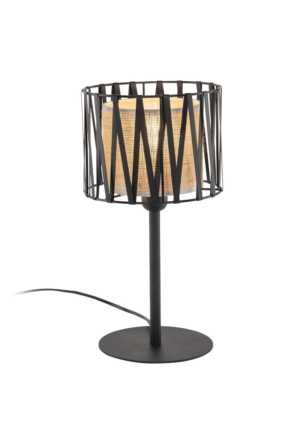   
                        
                        Настольная лампа TK LIGHTING (Польша) 30449    
                         В стиле Модерн, Лофт.  
                        Тип источника света: светодиодная лампа, сменная.                                                 Цвета плафонов и подвесок: Бежевый, Черный.                         Материал: Ткань, Металл.                          фото 2