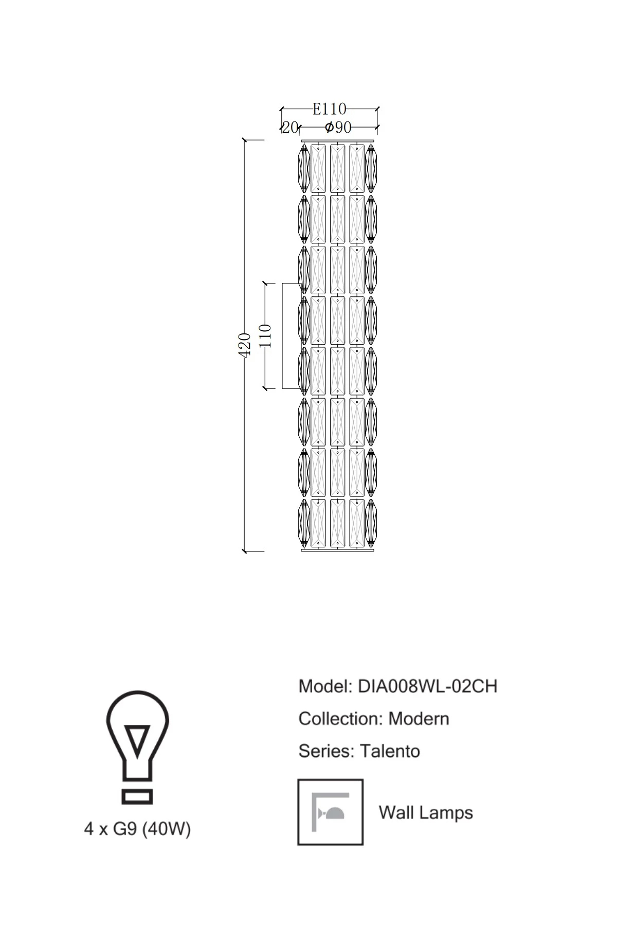   
                        
                        Світильник настінний MAYTONI (Німеччина) 30466    
                         у стилі Модерн.  
                        Тип джерела світла: світлодіодна лампа, змінна.                                                 Кольори плафонів і підвісок: Прозорий.                         Матеріал: Кришталь.                          фото 6