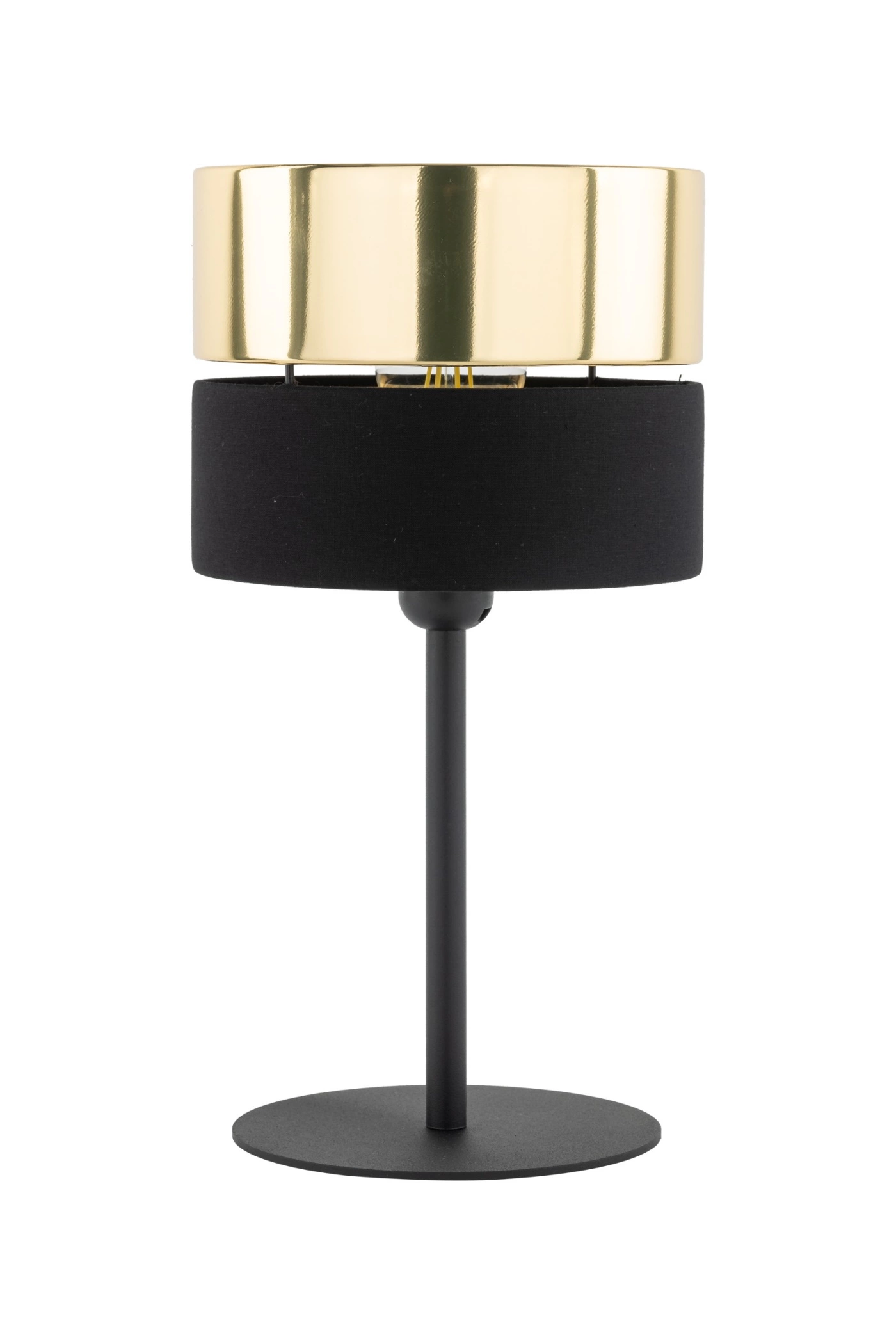   
                        
                        Настільна лампа TK LIGHTING (Польща) 30506    
                         У стилі Лофт.  
                        Тип джерела світла: світлодіодна лампа, змінна.                                                 Кольори плафонів і підвісок: Золото, Чорний.                         Матеріал: Тканина.                          фото 4