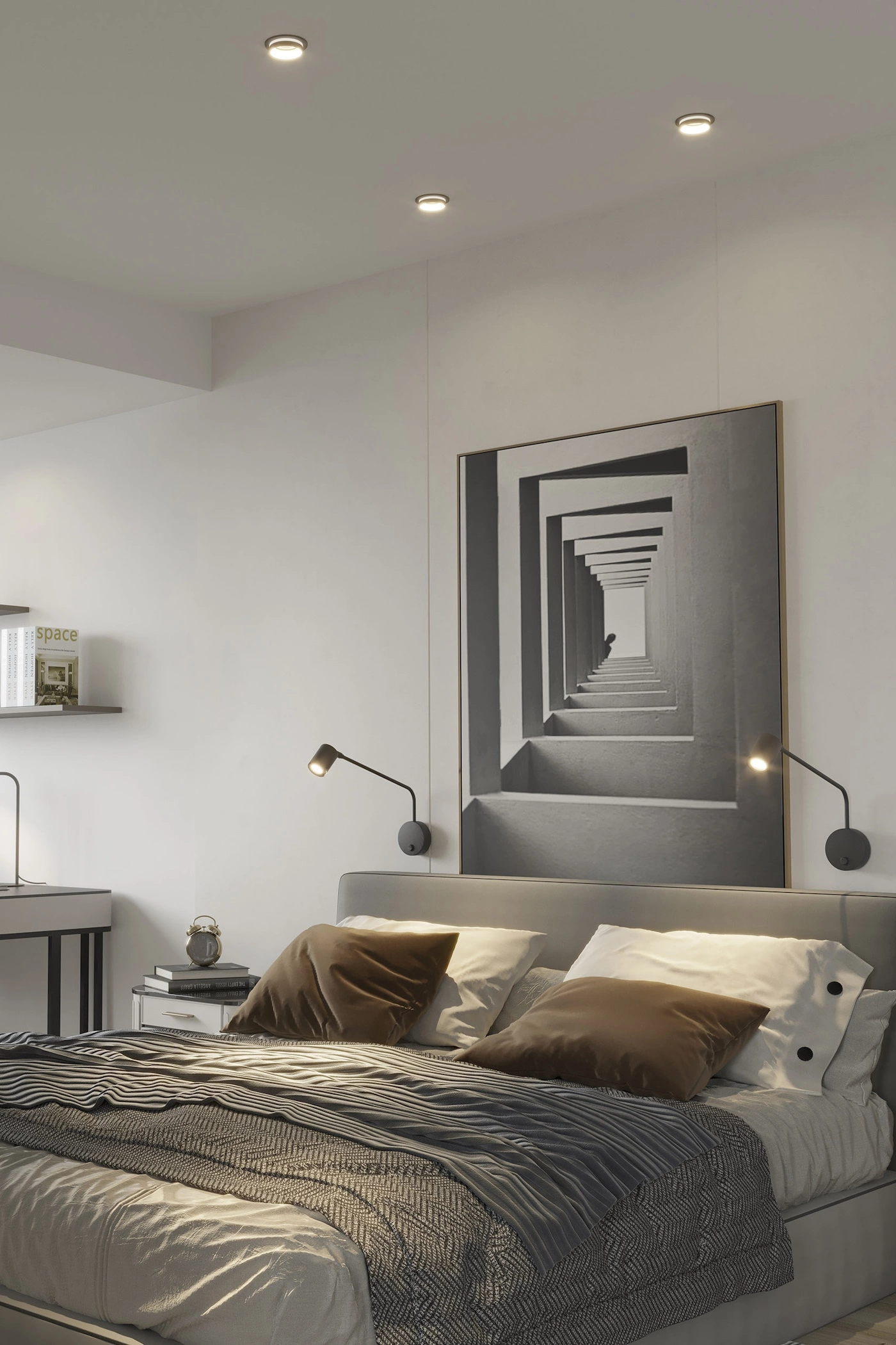   
                        
                        Точковий світильник TK LIGHTING (Польща) 30520    
                         У стилі Хай-тек.  
                        Тип джерела світла: світлодіодна лампа, змінна.                         Форма: Коло.                         Кольори плафонів і підвісок: Чорний.                         Матеріал: Сталь, Пластик.                          фото 8