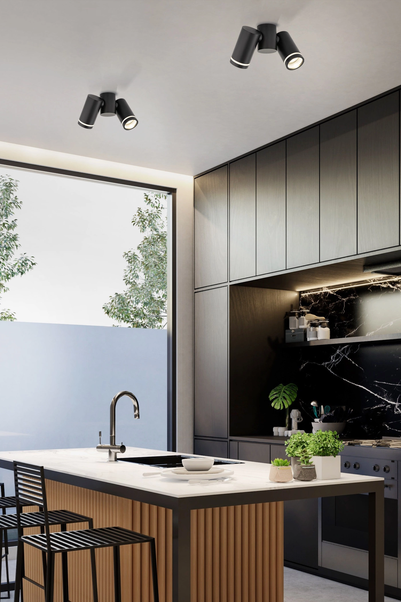   
                        
                        Світильник поворотний TK LIGHTING (Польща) 30530    
                         У стилі Хай-тек.  
                        Тип джерела світла: світлодіодна лампа, змінна.                         Форма: Прямокутник.                         Кольори плафонів і підвісок: Чорний.                         Матеріал: Сталь, Пластик.                          фото 8