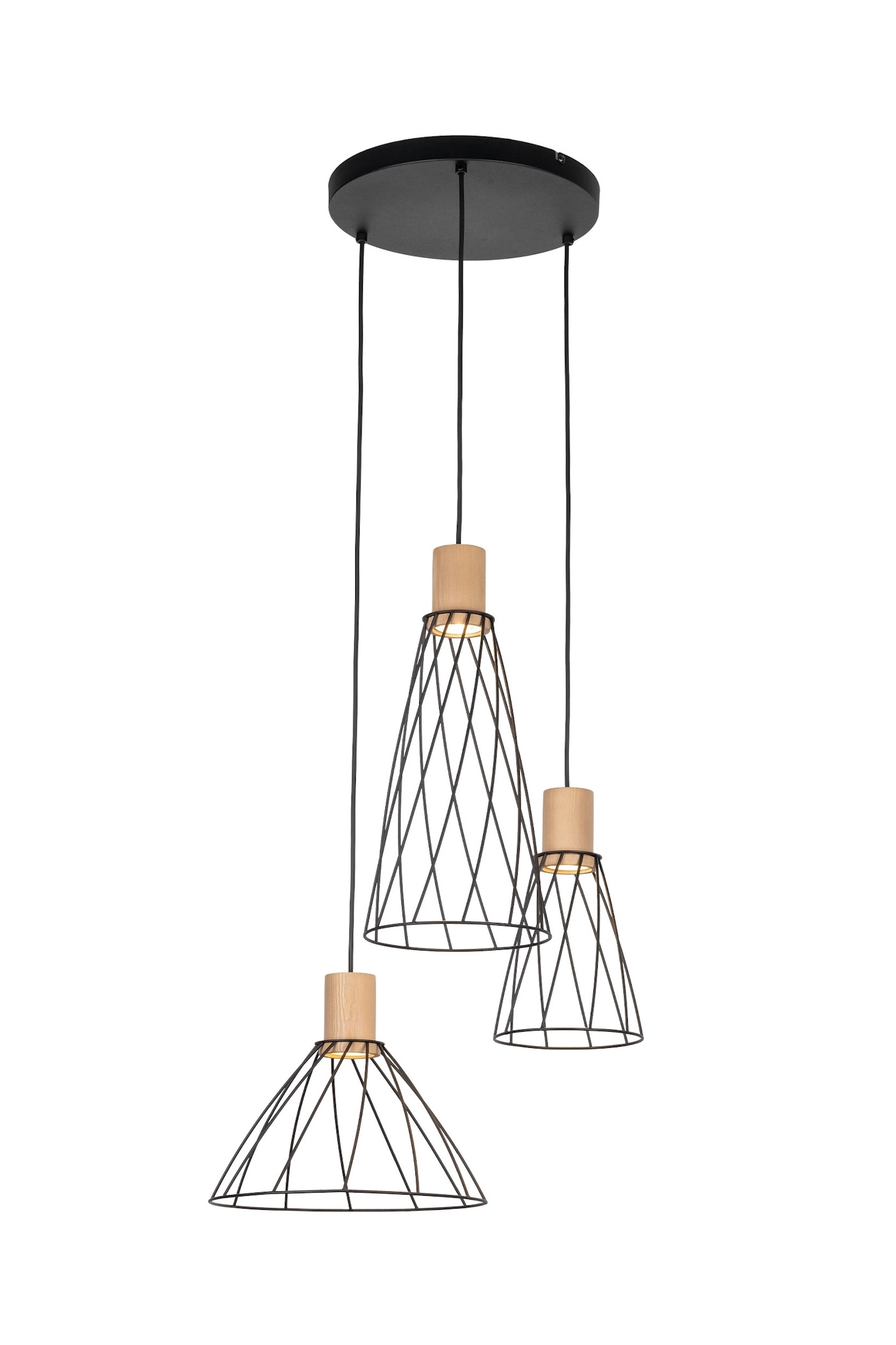   
                        
                        Люстра TK LIGHTING (Польща) 30631    
                         У стилі Лофт.  
                        Тип джерела світла: світлодіодна лампа, змінна.                         Форма: Коло.                         Кольори плафонів і підвісок: Чорний, Коричневий.                         Матеріал: Метал, Дерево.                          фото 2