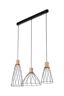   
                        
                        Люстра TK LIGHTING (Польща) 30632    
                         У стилі Лофт.  
                        Тип джерела світла: світлодіодна лампа, змінна.                         Форма: Прямокутник.                         Кольори плафонів і підвісок: Чорний, Коричневий.                         Матеріал: Метал, Дерево.                          фото 2
