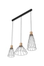   
                        
                        Люстра TK LIGHTING (Польща) 30632    
                         У стилі Лофт.  
                        Тип джерела світла: світлодіодна лампа, змінна.                         Форма: Прямокутник.                         Кольори плафонів і підвісок: Чорний, Коричневий.                         Матеріал: Метал, Дерево.                          фото 3