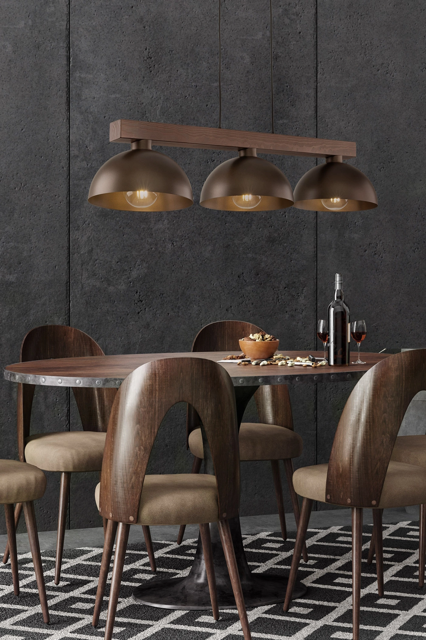   
                        
                        Люстра TK LIGHTING (Польща) 30669    
                         У стилі Кантрі, Лофт.  
                        Тип джерела світла: світлодіодна лампа, змінна.                         Форма: Прямокутник.                         Кольори плафонів і підвісок: Коричневий.                         Матеріал: Метал.                          фото 8