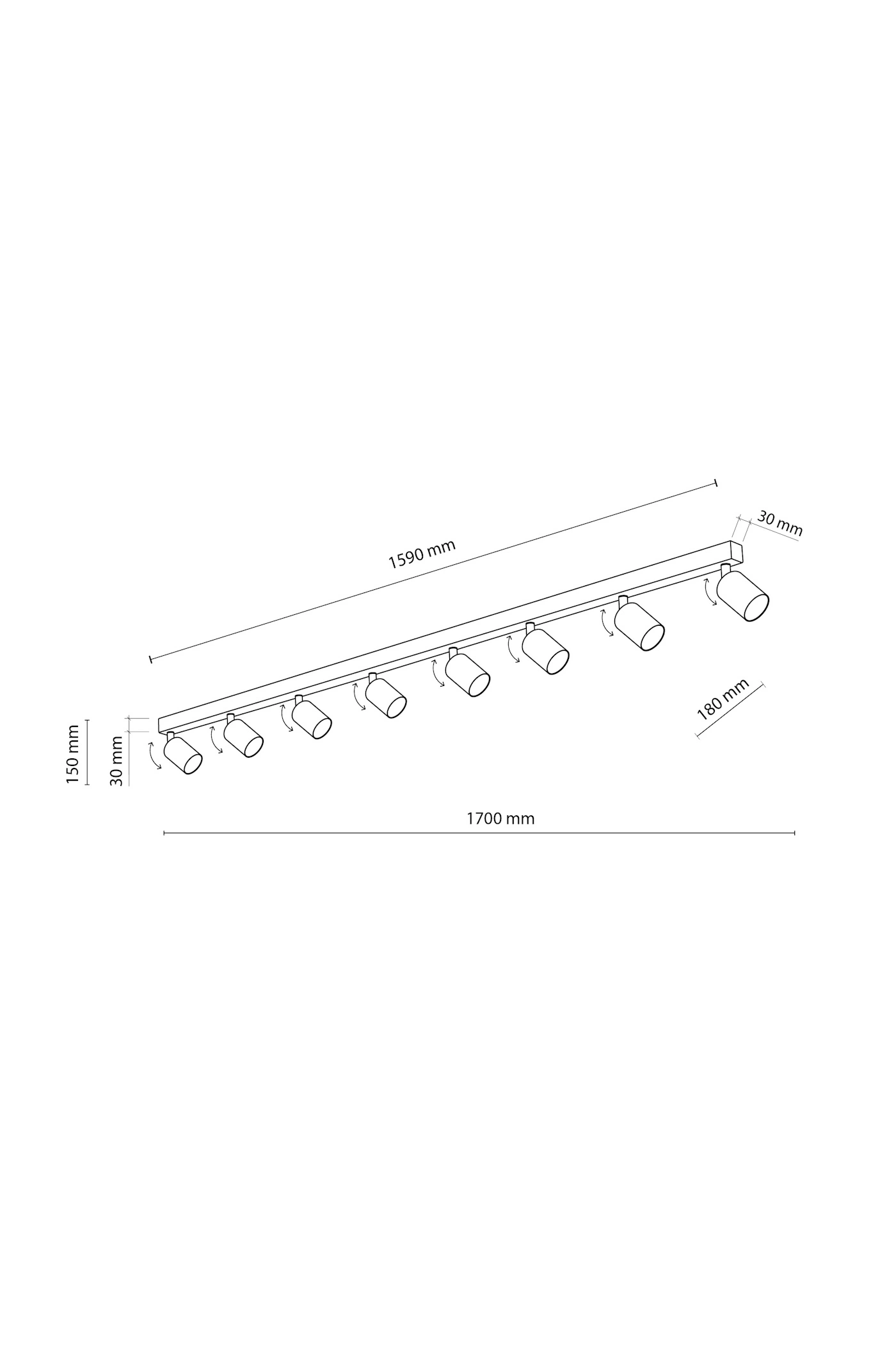   
                        
                        Светильник поворотный TK LIGHTING (Польша) 30756    
                         В стиле Хай-тек.  
                        Тип источника света: светодиодная лампа, сменная.                         Форма: Прямоугольник.                         Цвета плафонов и подвесок: Белый.                         Материал: Металл.                          фото 4
