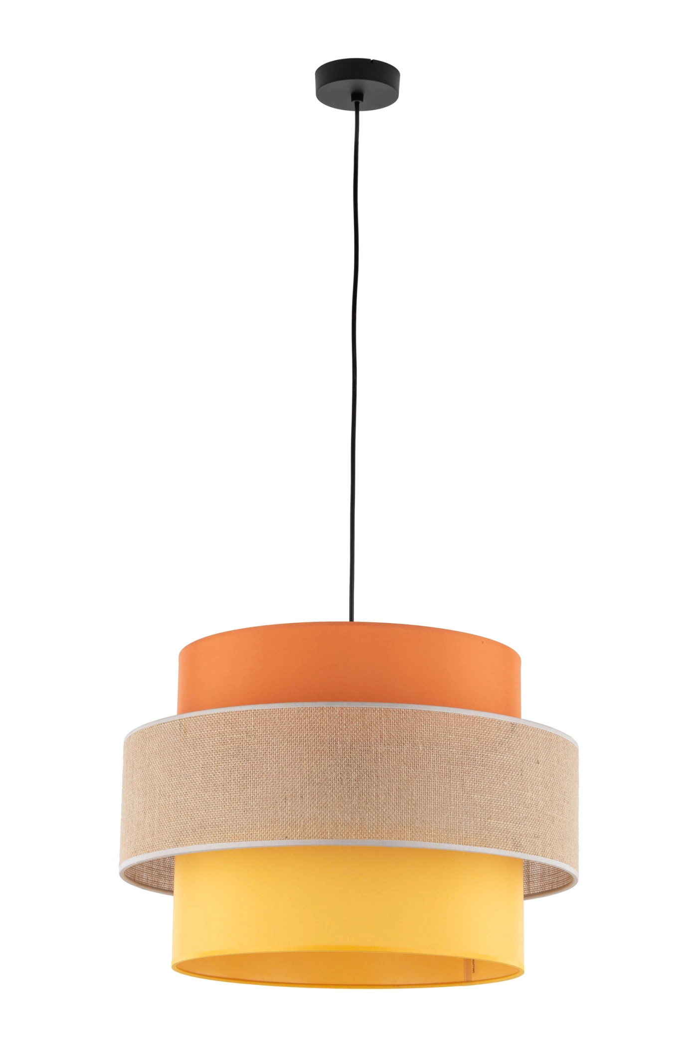   
                        
                        Люстра TK LIGHTING (Польша) 31017    
                         В стиле Модерн.  
                        Тип источника света: светодиодная лампа, сменная.                         Форма: Цилиндр.                         Цвета плафонов и подвесок: Желтый, Оранжевый, Бежевый.                         Материал: Ткань.                          фото 1