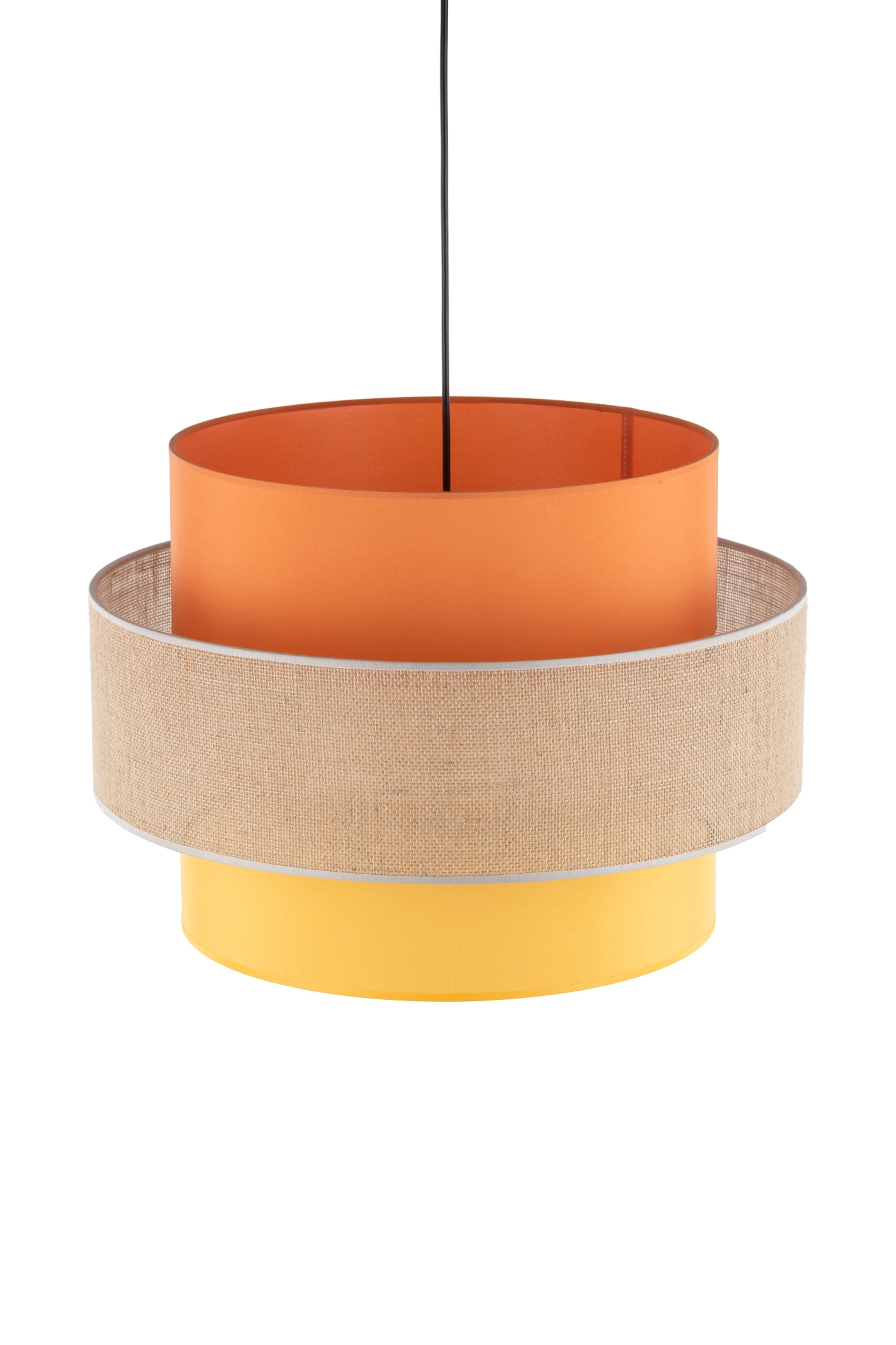   
                        
                        Люстра TK LIGHTING (Польша) 31017    
                         В стиле Модерн.  
                        Тип источника света: светодиодная лампа, сменная.                         Форма: Цилиндр.                         Цвета плафонов и подвесок: Желтый, Оранжевый, Бежевый.                         Материал: Ткань.                          фото 5