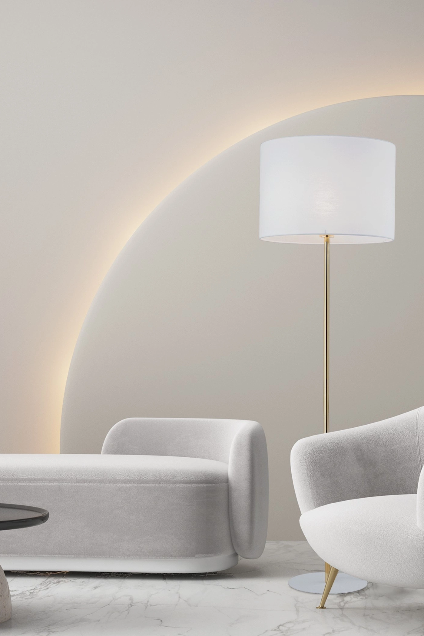   
                        
                        Торшер TK LIGHTING (Польша) 31043    
                         В стиле Модерн.  
                        Тип источника света: светодиодная лампа, сменная.                                                 Цвета плафонов и подвесок: Белый.                         Материал: Ткань, Пластик.                          фото 4