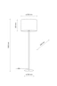   
                        
                        Торшер TK LIGHTING (Польша) 31043    
                         В стиле Модерн.  
                        Тип источника света: светодиодная лампа, сменная.                                                 Цвета плафонов и подвесок: Белый.                         Материал: Ткань, Пластик.                          фото 5