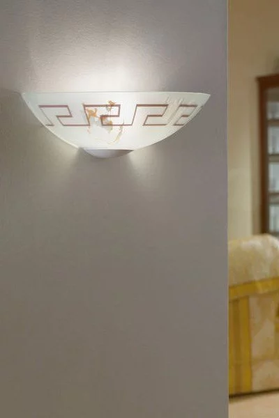   
                        Декоративна підсвітка EGLO (Австрія) 31049    
                         у стилі Модерн.  
                        Тип джерела світла: світлодіодна лампа, змінна.                                                 Кольори плафонів і підвісок: Білий, Коричневий, Малюнок.                         Матеріал: Скло.                          фото 2