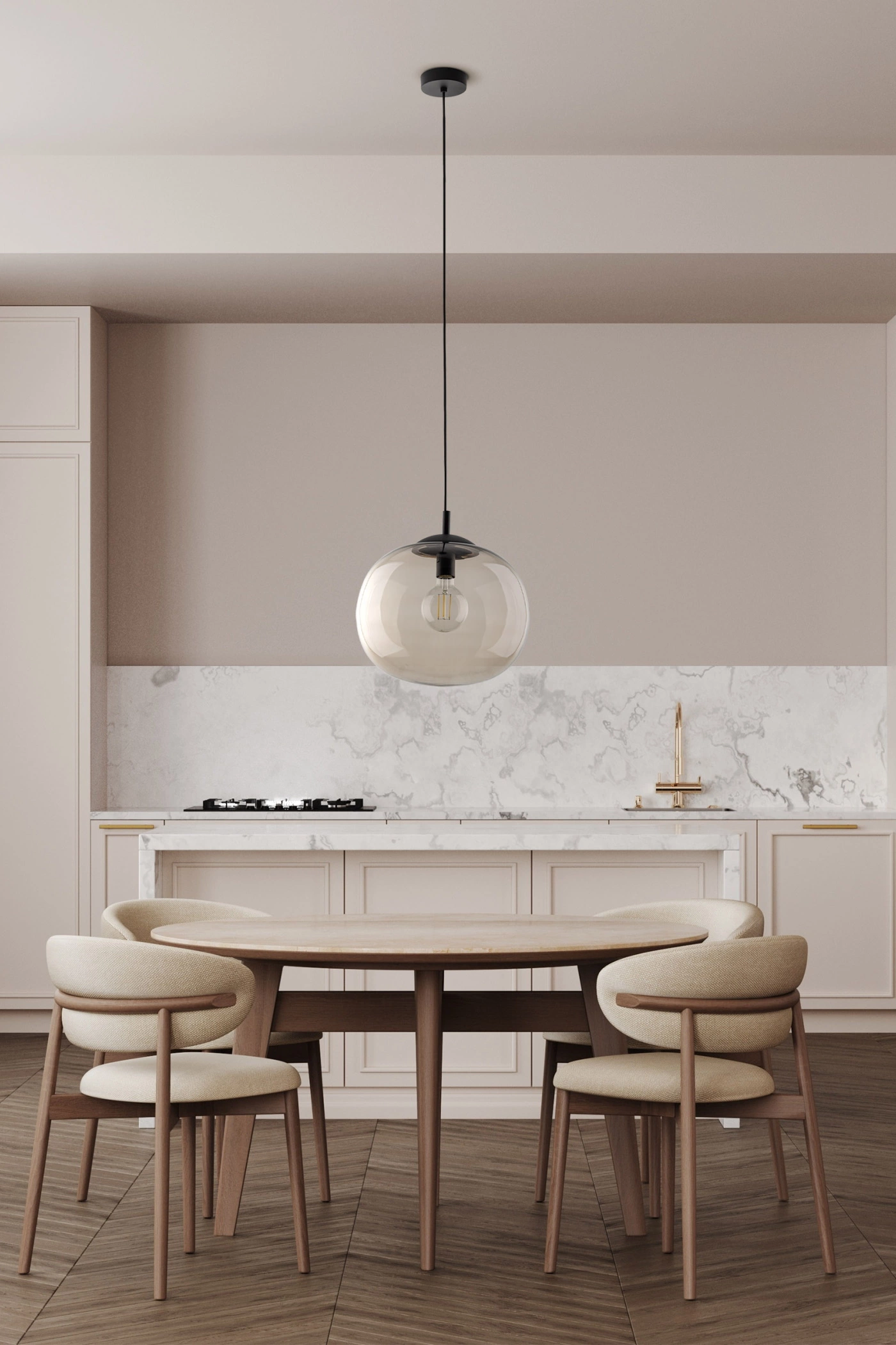   
                        
                        Люстра TK LIGHTING (Польща) 31102    
                         У стилі Хай-тек.  
                        Тип джерела світла: світлодіодна лампа, змінна.                         Форма: Куля.                         Кольори плафонів і підвісок: Коричневий.                         Матеріал: Скло.                          фото 5