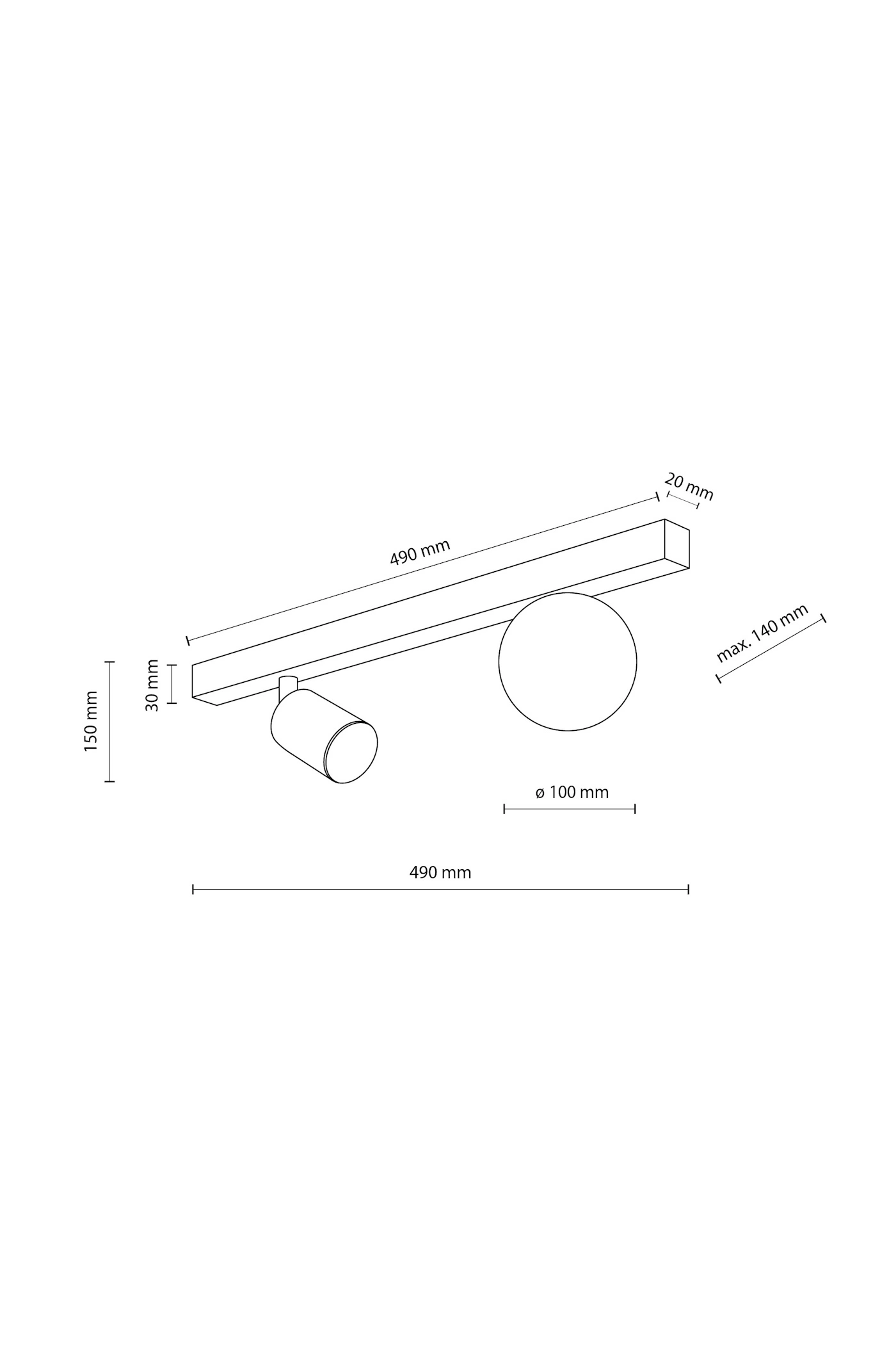   
                        
                        Світильник поворотний TK LIGHTING (Польща) 31116    
                         У стилі Хай-тек.  
                        Тип джерела світла: світлодіодна лампа, змінна.                         Форма: Прямокутник.                         Кольори плафонів і підвісок: Білий, Чорний.                         Матеріал: Скло.                          фото 8