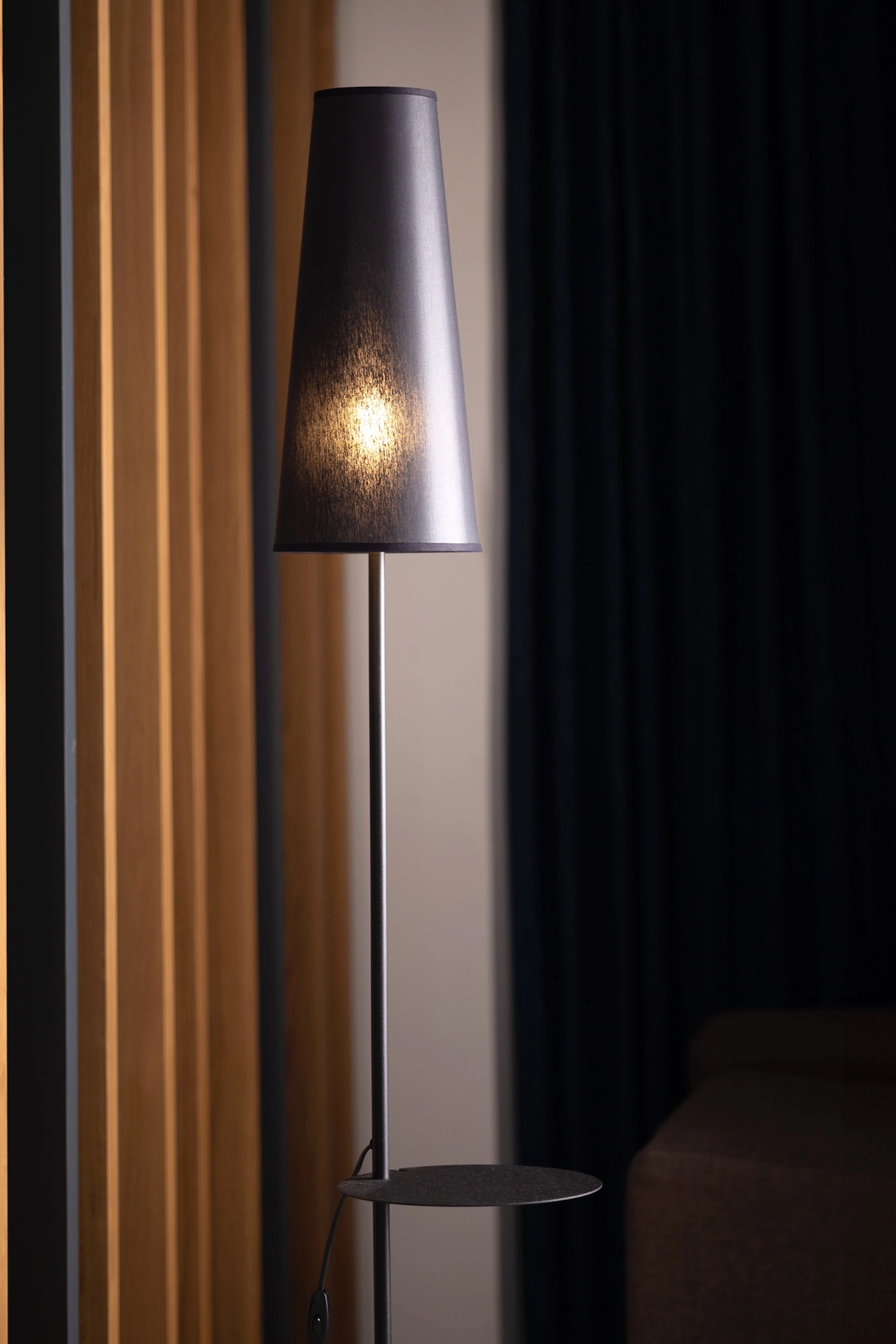   
                        
                        Торшер TK LIGHTING (Польша) 31193    
                         В стиле Модерн.  
                        Тип источника света: светодиодная лампа, сменная.                                                 Цвета плафонов и подвесок: Черный.                         Материал: Ткань, Пластик.                          фото 6