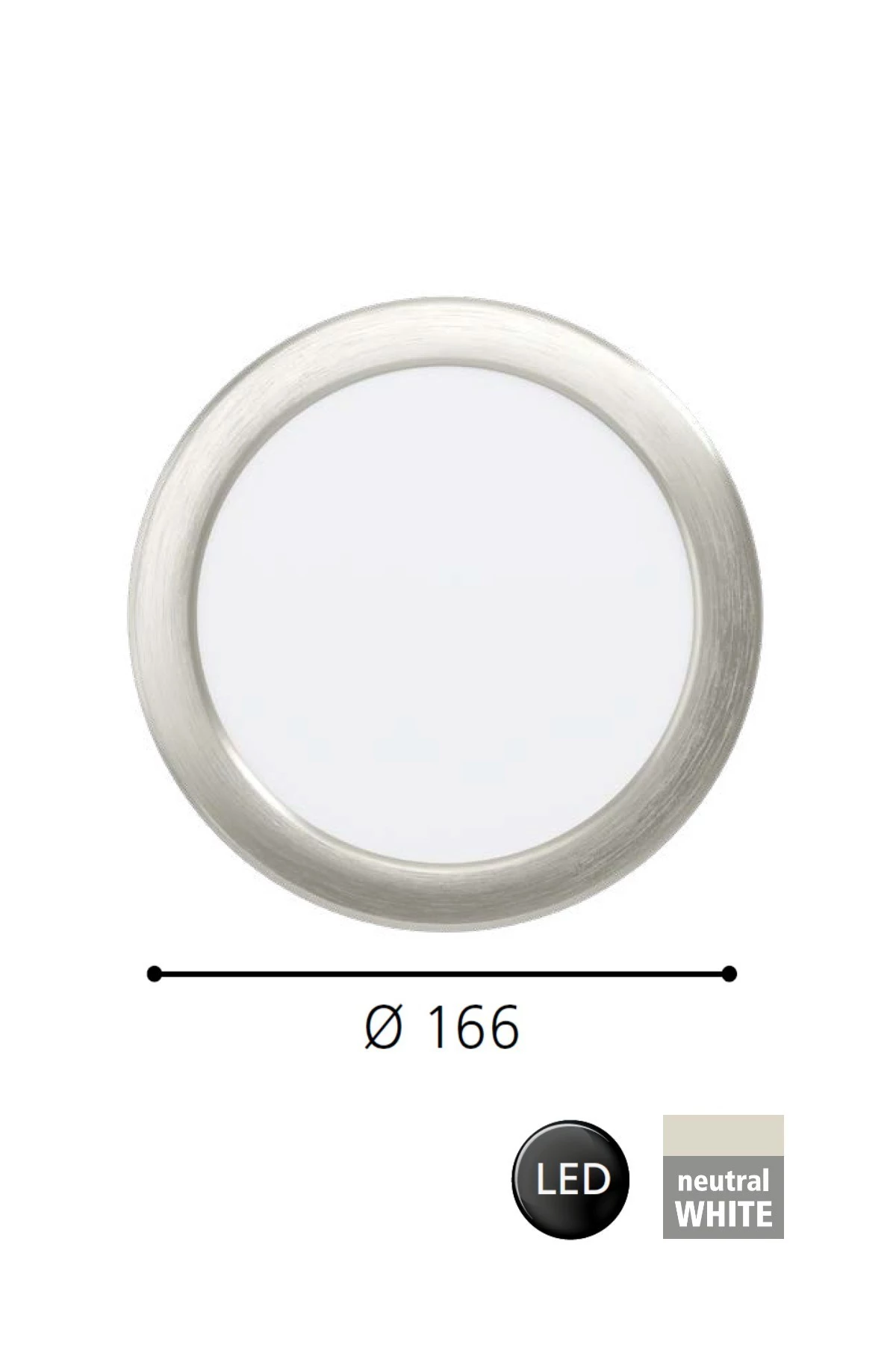   
                        Точковий світильник EGLO (Австрія) 31291    
                         у стилі хай-тек.  
                        Тип джерела світла: вбудовані світлодіоди led.                         Форма: коло.                         Кольори плафонів і підвісок: білий.                         Матеріал: акрил.                          фото 2