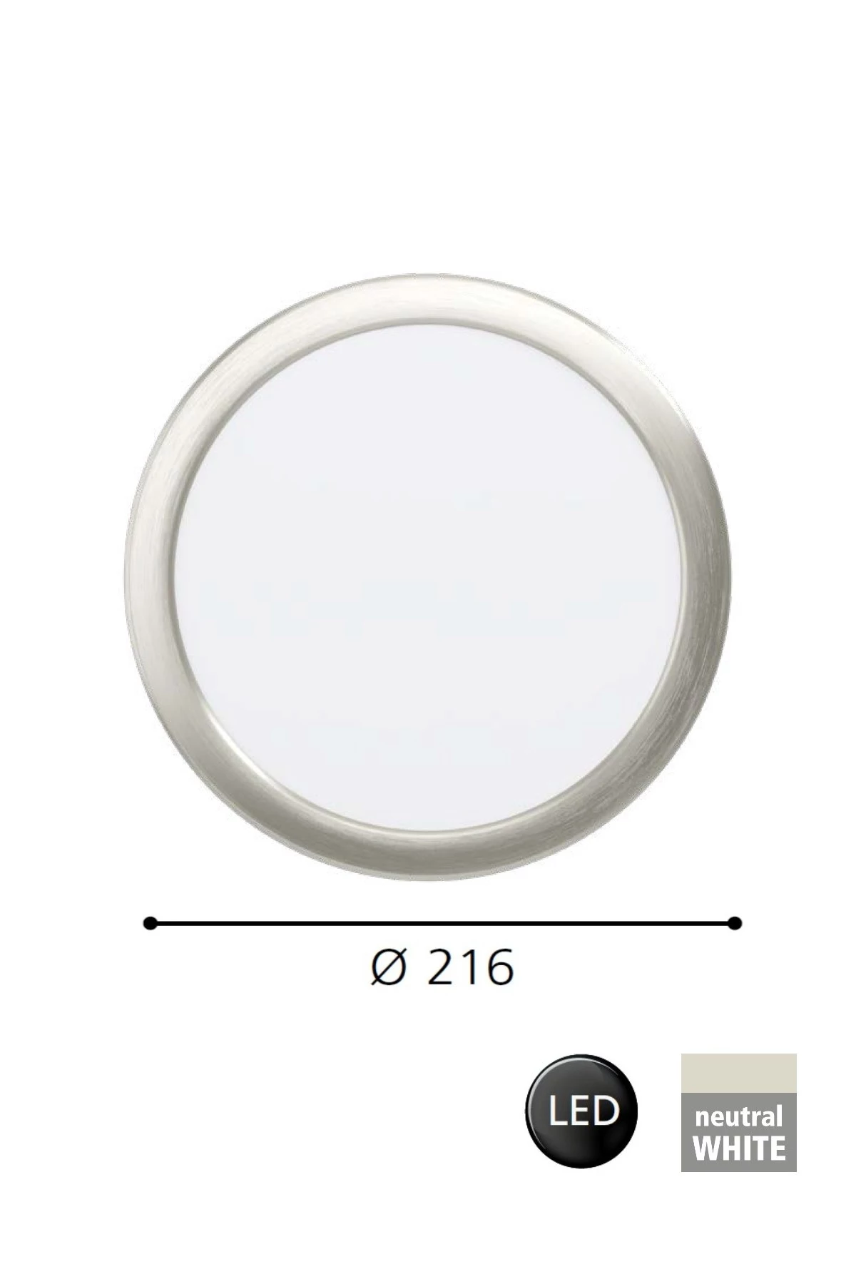   
                        Точковий світильник EGLO (Австрія) 31292    
                         у стилі хай-тек.  
                        Тип джерела світла: вбудовані світлодіоди led.                         Форма: коло.                         Кольори плафонів і підвісок: білий.                         Матеріал: акрил.                          фото 2