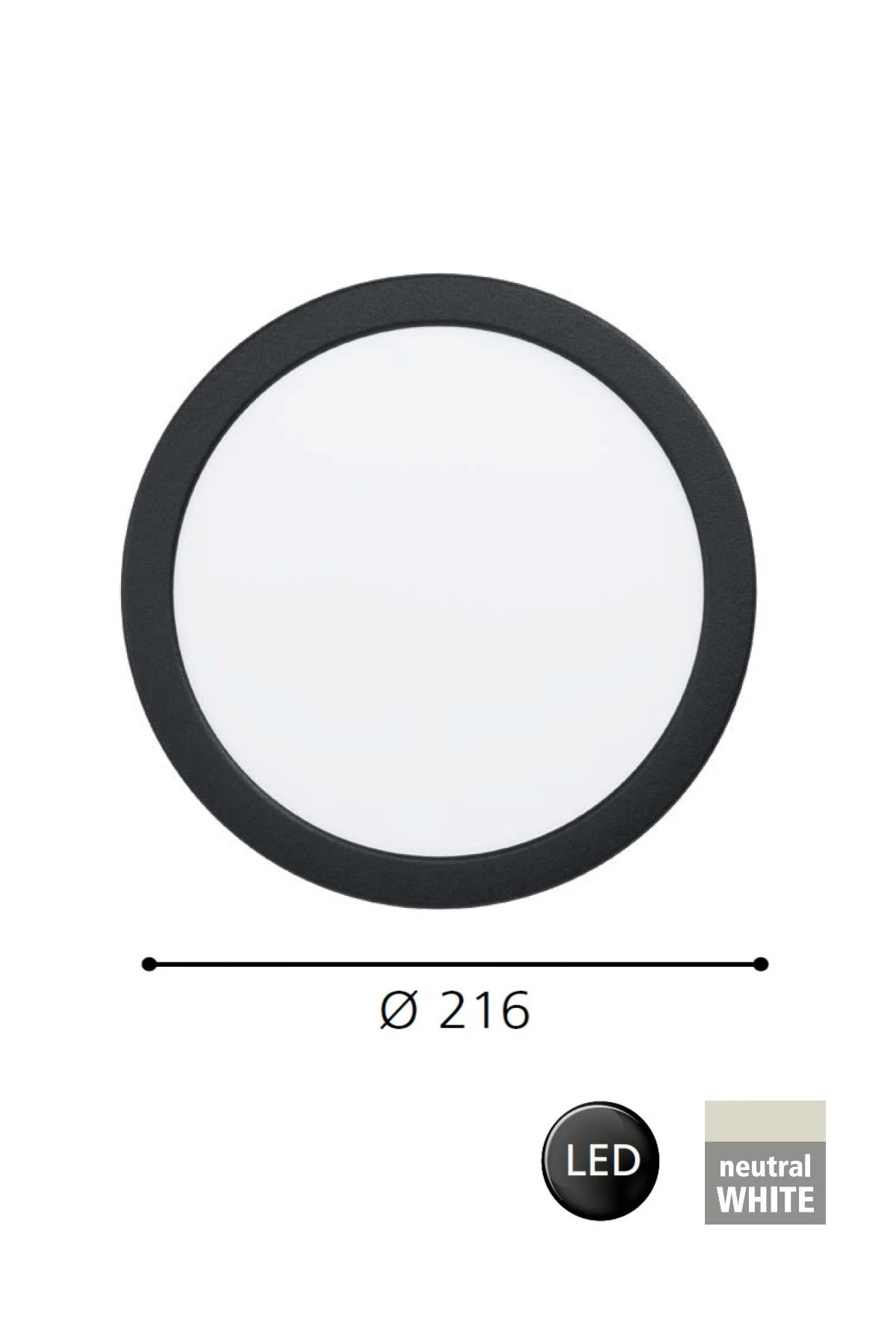   
                        Точковий світильник EGLO (Австрія) 31296    
                         у стилі хай-тек.  
                        Тип джерела світла: вбудовані світлодіоди led.                         Форма: коло.                         Кольори плафонів і підвісок: білий.                         Матеріал: акрил.                          фото 2