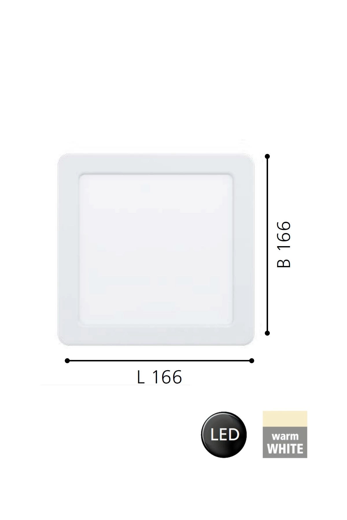   
                        Точковий світильник EGLO (Австрія) 31298    
                         у стилі хай-тек.  
                        Тип джерела світла: вбудовані світлодіоди led.                         Форма: квадрат.                         Кольори плафонів і підвісок: білий.                         Матеріал: акрил.                          фото 2