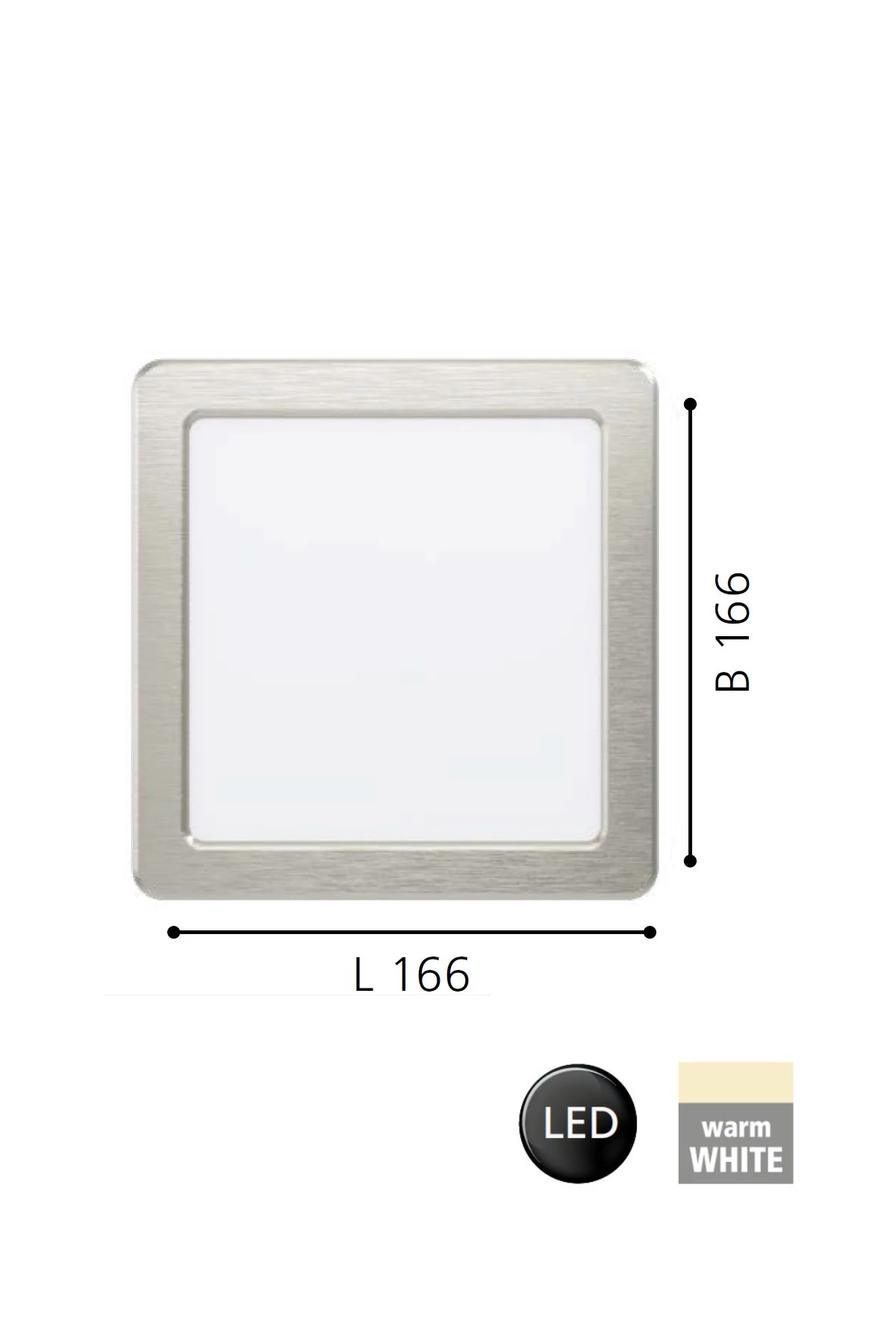   
                        Точковий світильник EGLO (Австрія) 31303    
                         у стилі Хай-тек.  
                        Тип джерела світла: вбудовані світлодіоди led.                         Форма: Квадрат.                         Кольори плафонів і підвісок: Білий.                         Матеріал: Акрил.                          фото 2