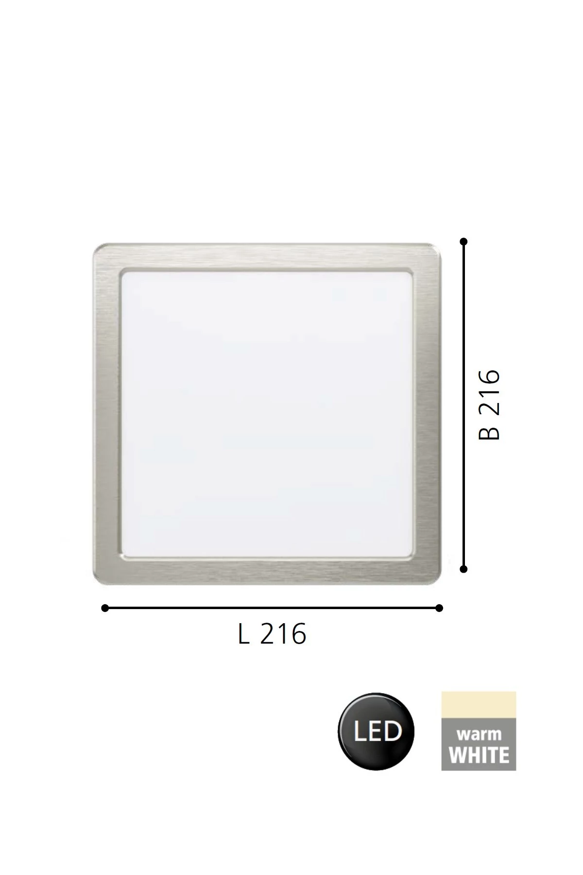   
                        Точковий світильник EGLO (Австрія) 31323    
                         у стилі хай-тек.  
                        Тип джерела світла: вбудовані світлодіоди led.                         Форма: квадрат.                         Кольори плафонів і підвісок: білий.                         Матеріал: акрил.                          фото 2