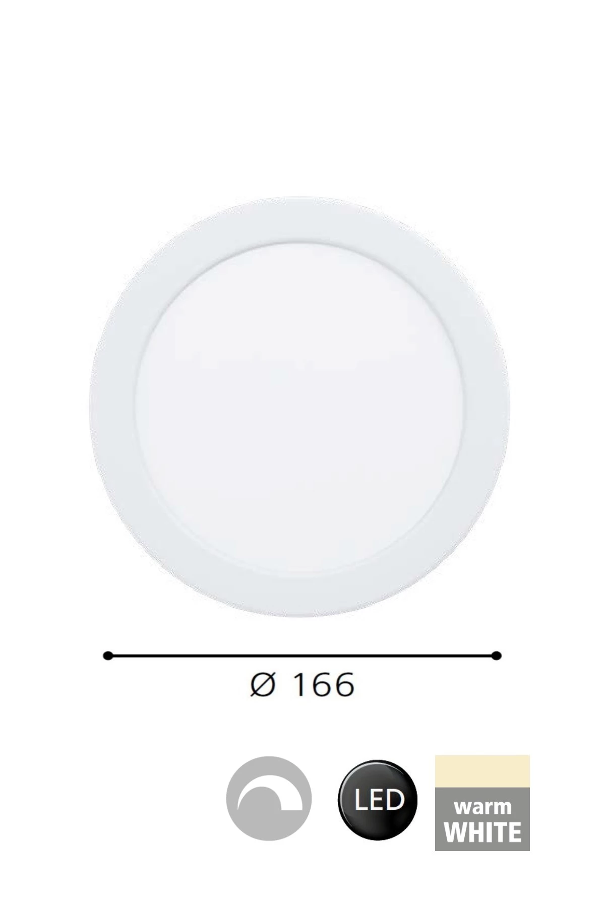   
                        Точковий світильник EGLO (Австрія) 31347    
                         у стилі хай-тек.  
                        Тип джерела світла: вбудовані світлодіоди led.                         Форма: коло.                         Кольори плафонів і підвісок: білий.                         Матеріал: акрил.                          фото 2