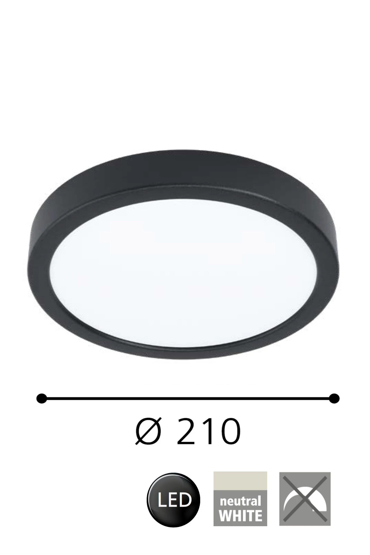  
                        Точковий світильник EGLO (Австрія) 31633    
                         у стилі хай-тек.  
                        Тип джерела світла: вбудовані світлодіоди led.                         Форма: коло.                         Кольори плафонів і підвісок: білий.                         Матеріал: акрил.                          фото 2