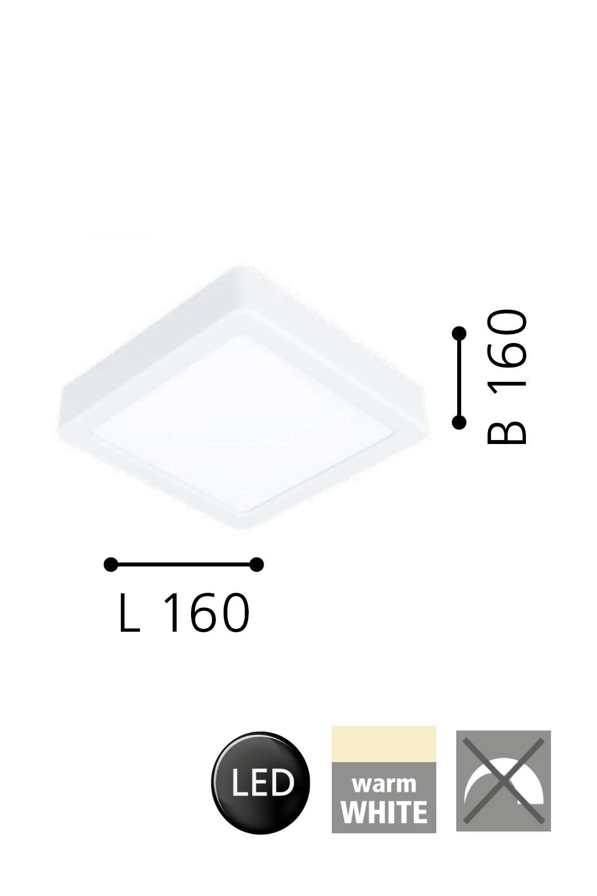   
                        Точковий світильник EGLO (Австрія) 31717    
                         у стилі хай-тек.  
                        Тип джерела світла: вбудовані світлодіоди led.                         Форма: квадрат.                         Кольори плафонів і підвісок: білий.                         Матеріал: акрил.                          фото 2