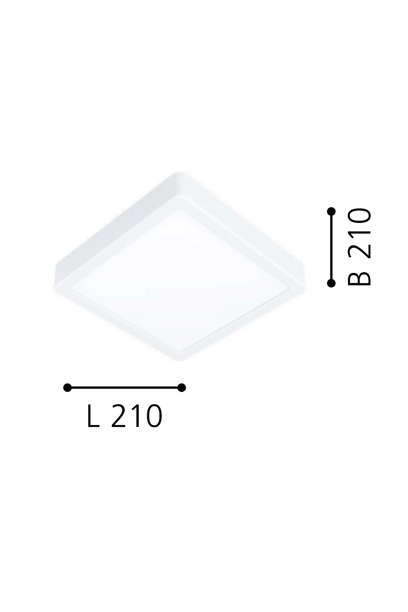   
                        Точковий світильник EGLO (Австрія) 31718    
                         у стилі хай-тек.  
                        Тип джерела світла: вбудовані світлодіоди led.                         Форма: квадрат.                         Кольори плафонів і підвісок: білий.                         Матеріал: акрил.                          фото 2