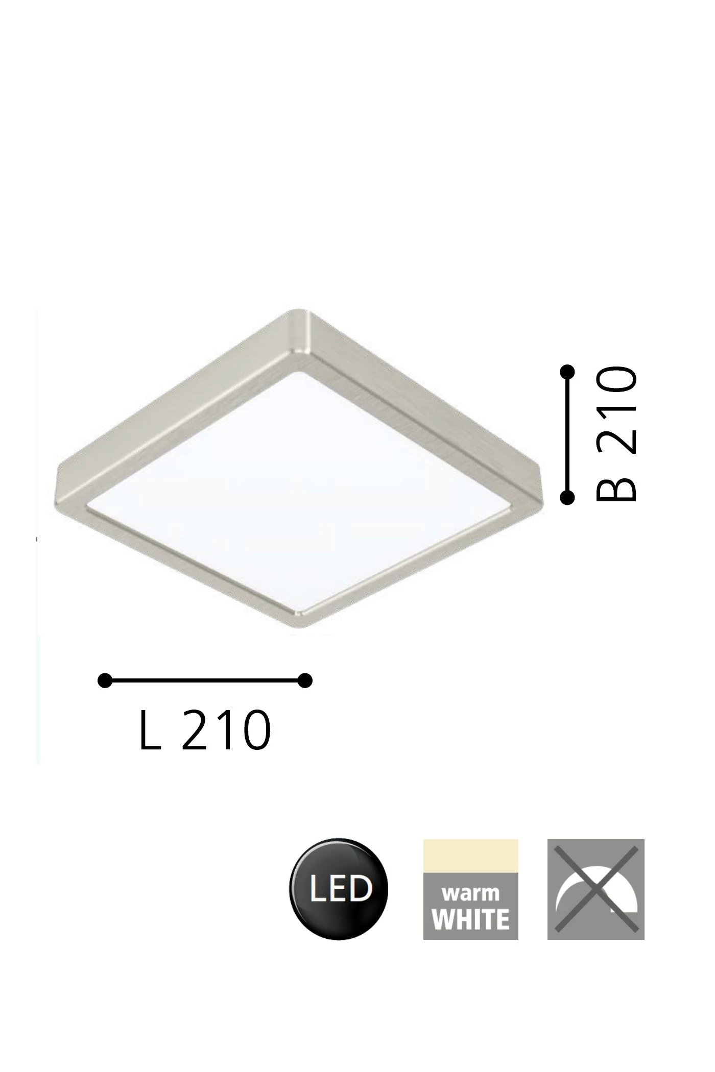   
                        Точковий світильник EGLO (Австрія) 31721    
                         у стилі хай-тек.  
                        Тип джерела світла: вбудовані світлодіоди led.                         Форма: квадрат.                         Кольори плафонів і підвісок: білий.                         Матеріал: акрил.                          фото 2