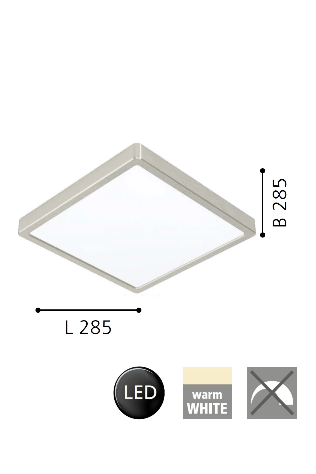   
                        Світильник стельовий EGLO (Австрія) 31722    
                         у стилі хай-тек.  
                        Тип джерела світла: вбудовані світлодіоди led.                         Форма: квадрат.                         Кольори плафонів і підвісок: білий.                         Матеріал: акрил.                          фото 2