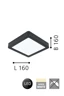   
                        Точковий світильник EGLO (Австрія) 31723    
                         у стилі хай-тек.  
                        Тип джерела світла: вбудовані світлодіоди led.                         Форма: квадрат.                         Кольори плафонів і підвісок: білий.                         Матеріал: акрил.                          фото 2