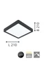  
                        Точковий світильник EGLO (Австрія) 31724    
                         у стилі хай-тек.  
                        Тип джерела світла: вбудовані світлодіоди led.                         Форма: квадрат.                         Кольори плафонів і підвісок: білий.                         Матеріал: акрил.                          фото 2