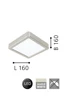   
                        Точковий світильник EGLO (Австрія) 31729    
                         у стилі хай-тек.  
                        Тип джерела світла: вбудовані світлодіоди led.                         Форма: квадрат.                         Кольори плафонів і підвісок: білий.                         Матеріал: акрил.                          фото 2