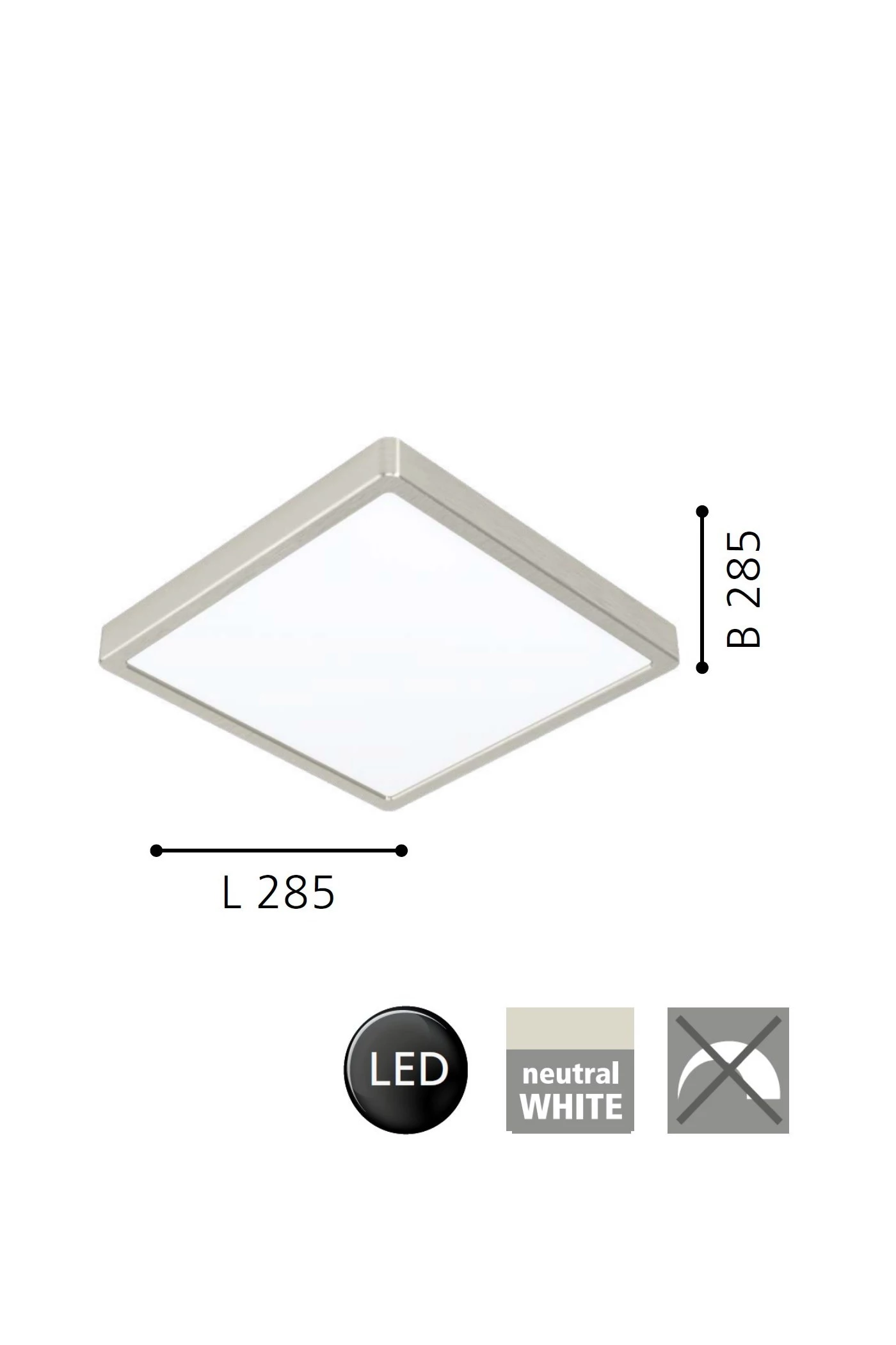   
                        Світильник стельовий EGLO (Австрія) 31731    
                         у стилі хай-тек.  
                        Тип джерела світла: вбудовані світлодіоди led.                         Форма: квадрат.                         Кольори плафонів і підвісок: білий.                         Матеріал: акрил.                          фото 2