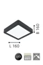   
                        Точковий світильник EGLO (Австрія) 31732    
                         у стилі хай-тек.  
                        Тип джерела світла: вбудовані світлодіоди led.                         Форма: квадрат.                         Кольори плафонів і підвісок: білий.                         Матеріал: акрил.                          фото 2