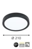   
                        Точковий світильник EGLO (Австрія) 31740    
                         у стилі хай-тек.  
                        Тип джерела світла: вбудовані світлодіоди led.                         Форма: коло.                         Кольори плафонів і підвісок: білий.                         Матеріал: акрил.                          фото 2
