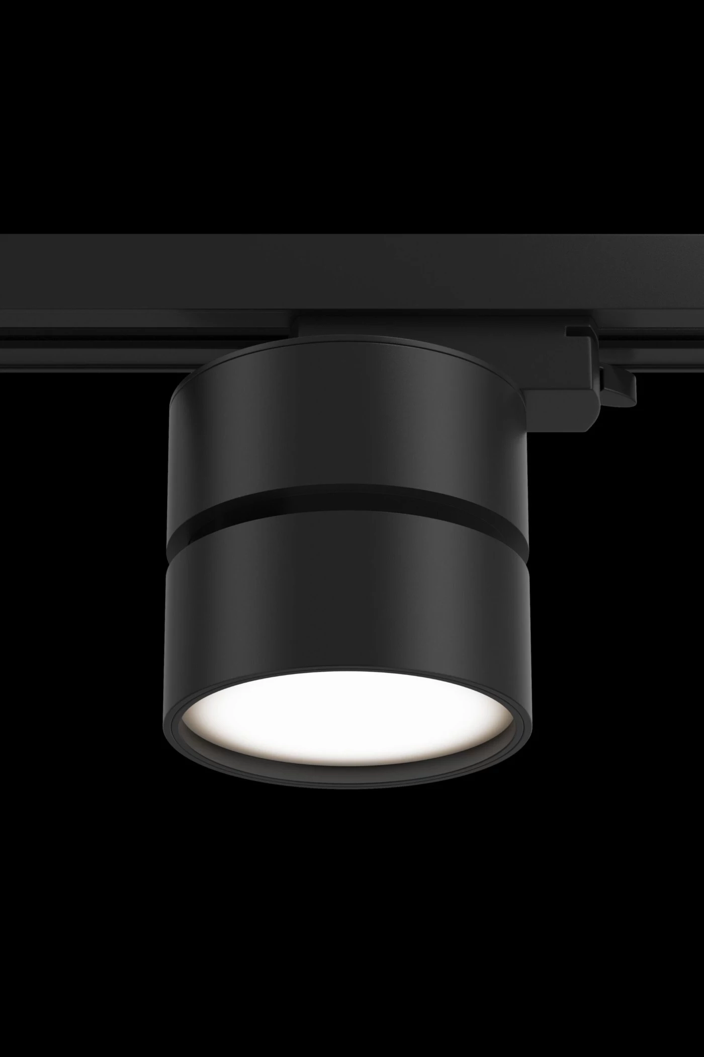   
                        Трековий світильник MAYTONI (Німеччина) 31827    
                         у стилі хай-тек.  
                        Тип джерела світла: вбудовані світлодіоди led.                         Форма: коло.                         Кольори плафонів і підвісок: чорний.                         Матеріал: алюміній.                          фото 4