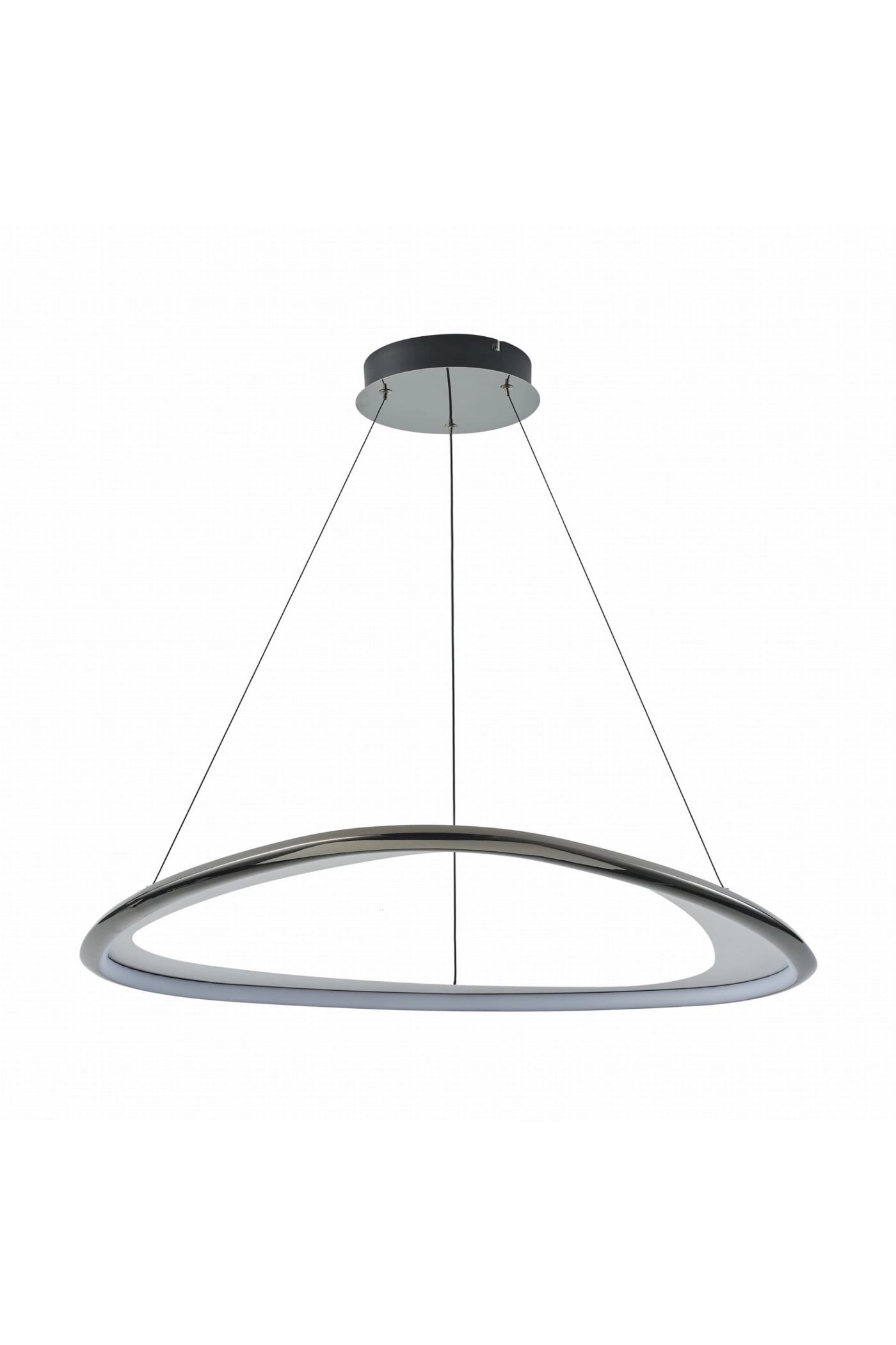   
                        
                        Люстра ZUMALINE (Польша) 32157    
                         В стиле Хай-тек.  
                        Тип источника света: встроенный led-модуль, несъемный.                         Форма: Треугольник.                         Цвета плафонов и подвесок: Серый.                         Материал: Металл, Пластик.                          фото 1