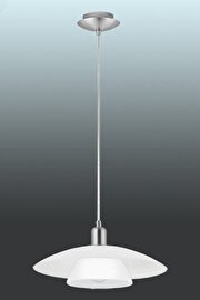   
                        Люстра EGLO (Австрія) 32465    
                         у стилі модерн, скандинавський.  
                        Тип джерела світла: cвітлодіодні led, енергозберігаючі, розжарювання.                         Форма: коло.                         Кольори плафонів і підвісок: білий.                         Матеріал: скло.                          фото 1